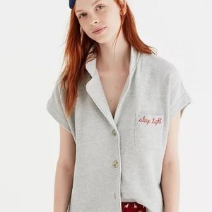 Madewell Embroidered “Sleep Tight” Pajama Set Size Small